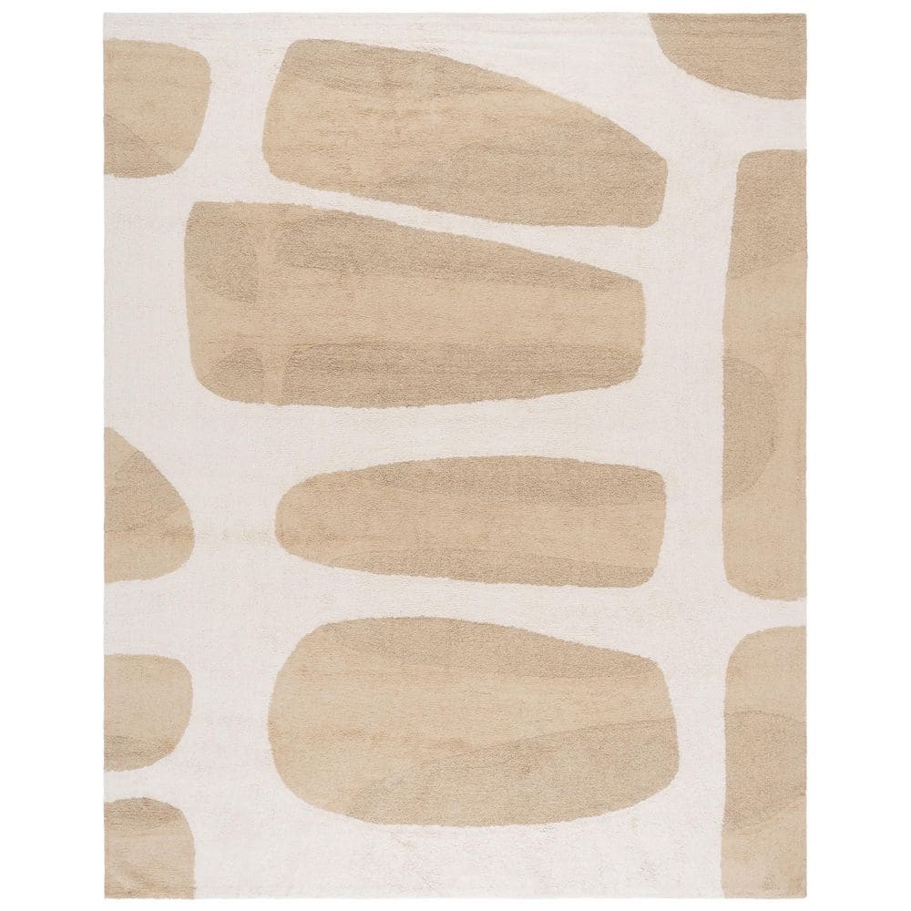 Easy Care 8 ft. x 10 ft. Beige/Ivory Machine Washable Abstract Two-Tone Area Rug price history on PriceWatchPro