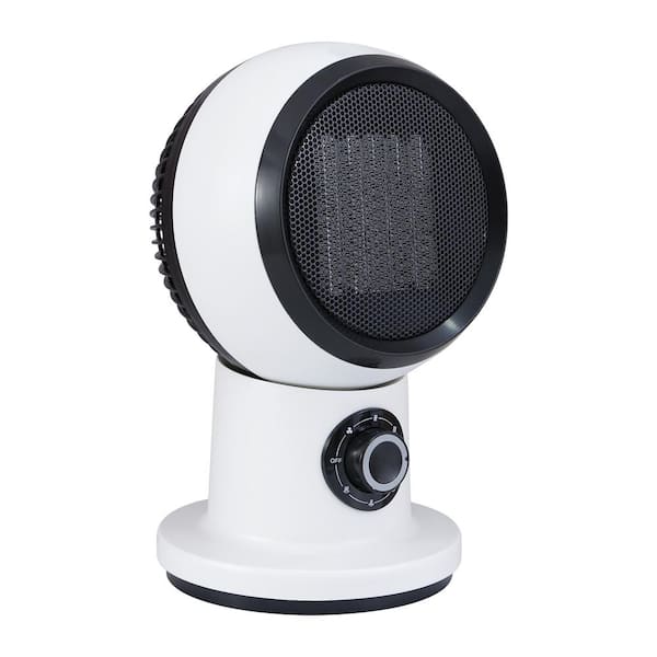 Tidoin 1,500-Watt 16 in. White Ceramic Electric Space Heater with 3 Heat Modes and Overheating Protection