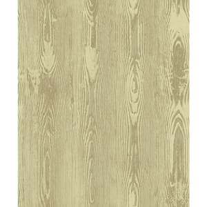 Jaxson Gold Faux Wood Gold Wallpaper Sample