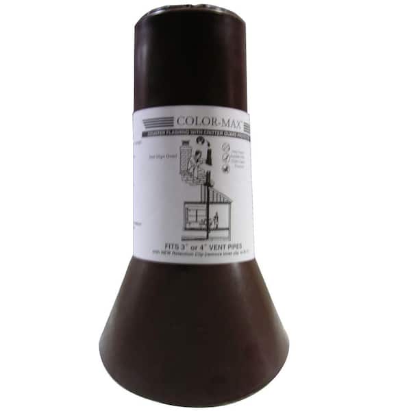Unbranded 7 in. x 7-1/2 in. x 12 in. Brown Plastic Vent Shield