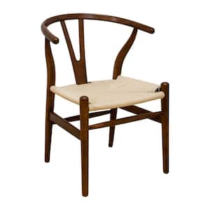 Mid Century Modern "W" Walnut Dining Side Chair