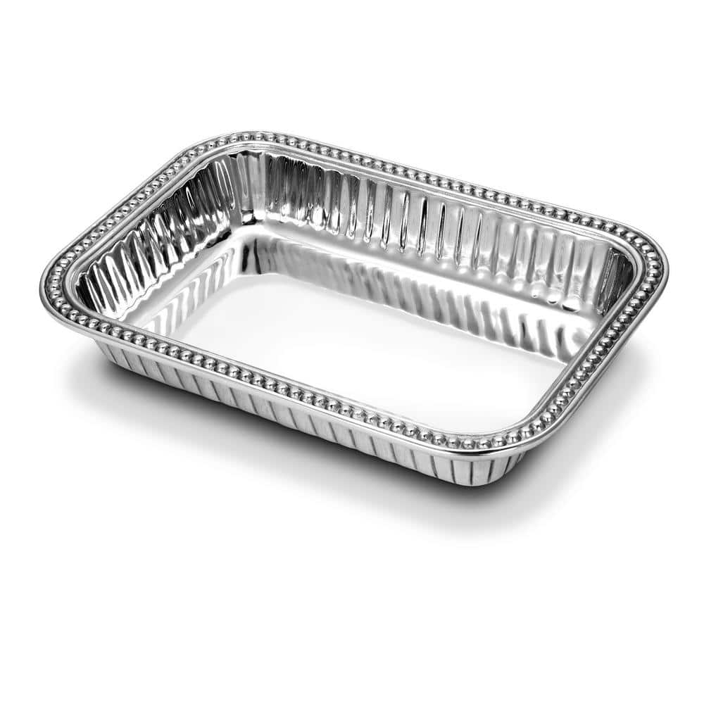 Wilton Armetale Flutes and Pearls 9 in. by 13 in. Rectangular Baking Dish