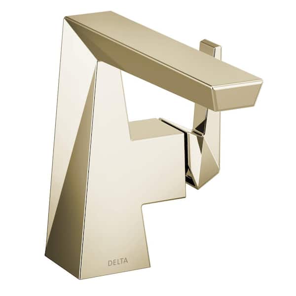 Delta Trillian Single Handle Single Hole Bathroom Faucet in Lumicoat Polished Nickel