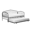 Novogratz Bushwick Black Metal Twin Size Daybed and Trundle 4374039N ...