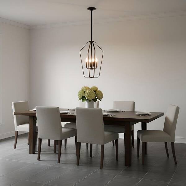 Generation Lighting Kennan 4-Light Midnight Black Transitional