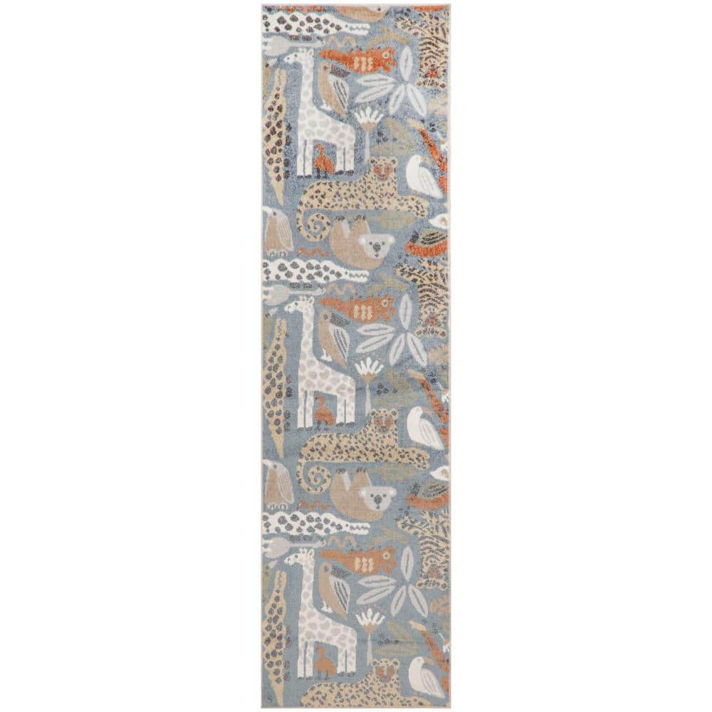 Astra Machine Washable Multicolor 2 ft. x 6 ft. Graphic Contemporary Runner Area Rug price history on PriceWatchPro