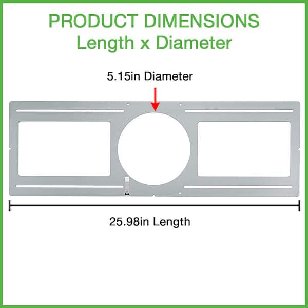 5 in. Guide Plate Rough-in Plate - Hole Size 5.15in. Dia - Use for New Construction Pre-Wiring Layout Planning (20-Pack)