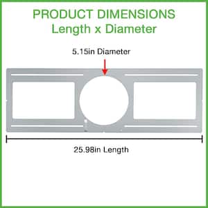 5 in. Guide Plate Rough-in Plate - Hole Size 5.15in. Dia - Use for New Construction Pre-Wiring Layout Planning (20-Pack)
