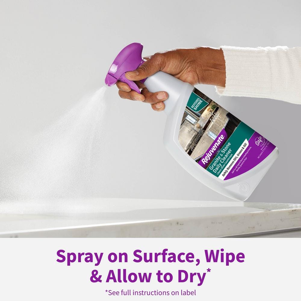 Rejuvenate 32oz Granite & Stone Daily Cleaner and Shine