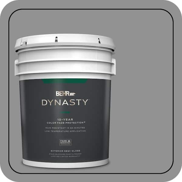 BEHR DYNASTY 5 gal. #N520-4 Cool Ashes Semi-Gloss Enamel Exterior Stain-Blocking Paint & Primer