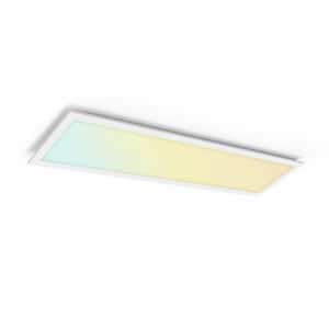 1 ft. x 4 ft. Dimmable White CCT and Wattage Selectable Integrated LED Back-Lit Flat Panel Light