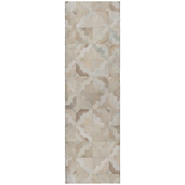 Dream Shag Premium Machine Washable Abstract ADS103 Ivory 2 ft. x 7 ft. Runner Rug