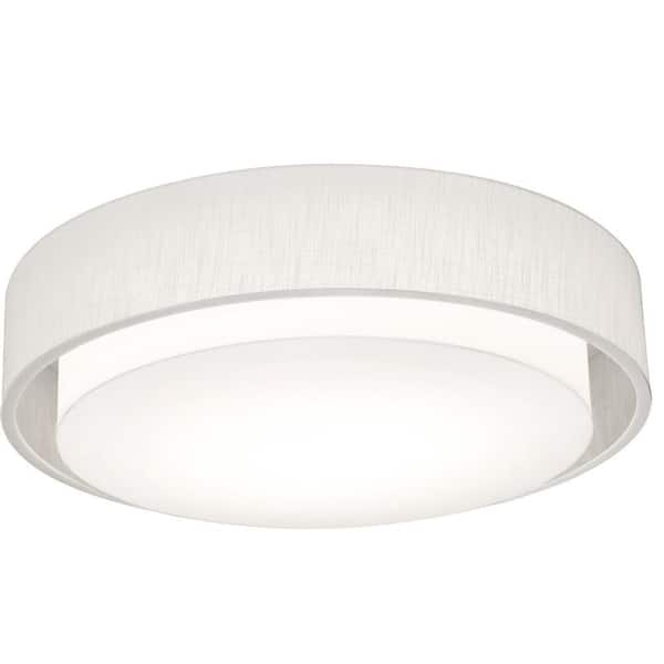 AFX Sanibel 5.63 in. 3-Light Linen White Flush Mount SAF2332MB-LW - The ...