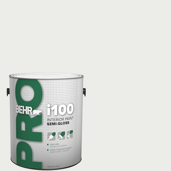 BEHR PRO 1 gal. #710E-1 Snow Leopard Semi-Gloss Interior Paint