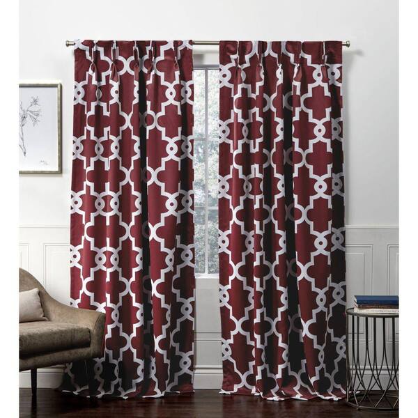 Exclusive Home Curtains Burdy, Trellis Pattern Curtains