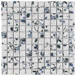 Strawberry Fields 11-5/8 in. x 11-5/8 in. Porcelain Mosaic Tile (0.96 sq. ft./Each)