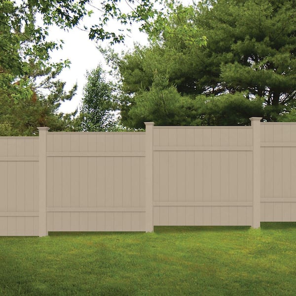 Windham 6 ft. x 6 ft. Clay Vinyl Fence Panel