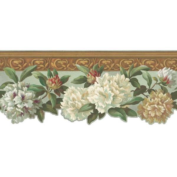 York Wallcoverings Inspired By Color Rhododendron Wallpaper Border