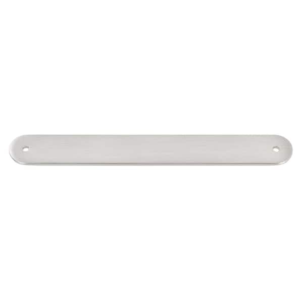 GLIDERITE 8 in. Rounded Cabinet Backplate 7 in. Center to Center, 8343-178-SN