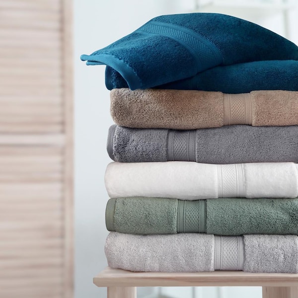 5-Pack: Super Absorbent 100% Cotton Bath Towels