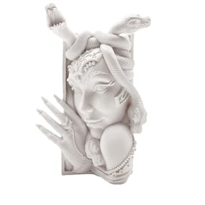 Medusa intimidea S〜M 白 9点セット Vintage White Medusa and Snake Women Resin Bookends WK1608 - The