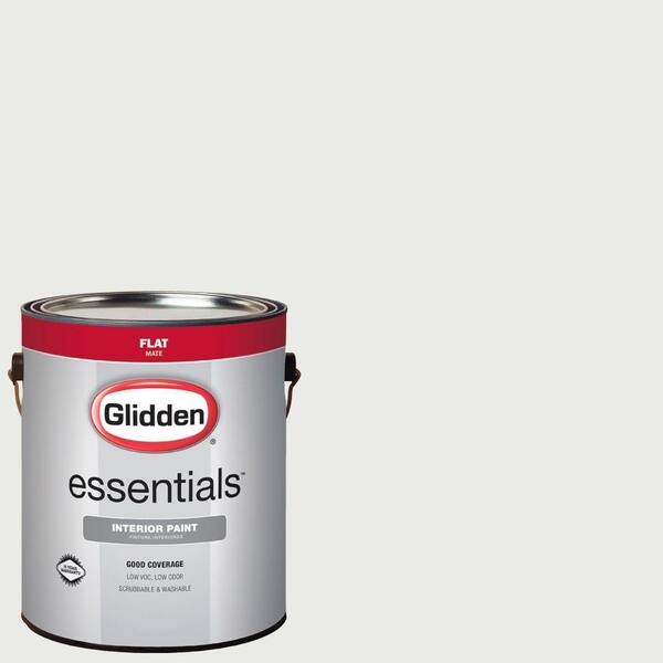 Glidden Essentials 1 gal. #HDGG43U Extreme White Flat Interior Paint