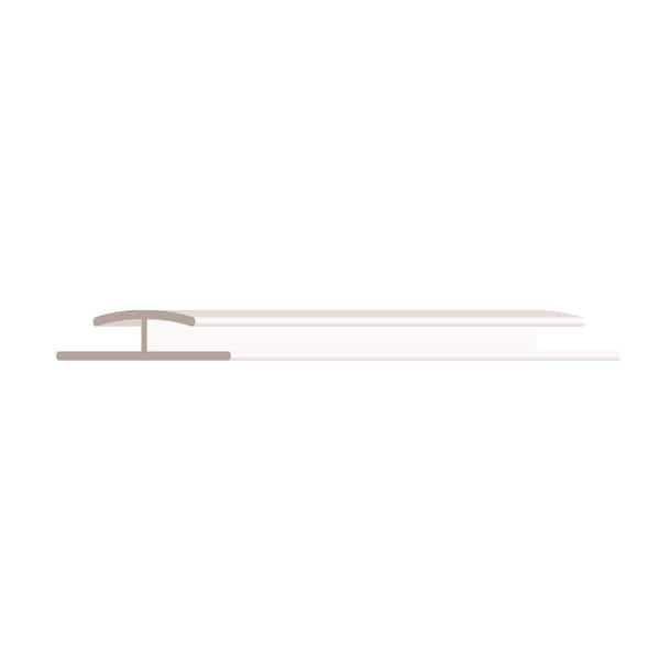 1/4 in. D x 1-1/8 in. W x 96 in. L White PVC Divider Bar Moulding