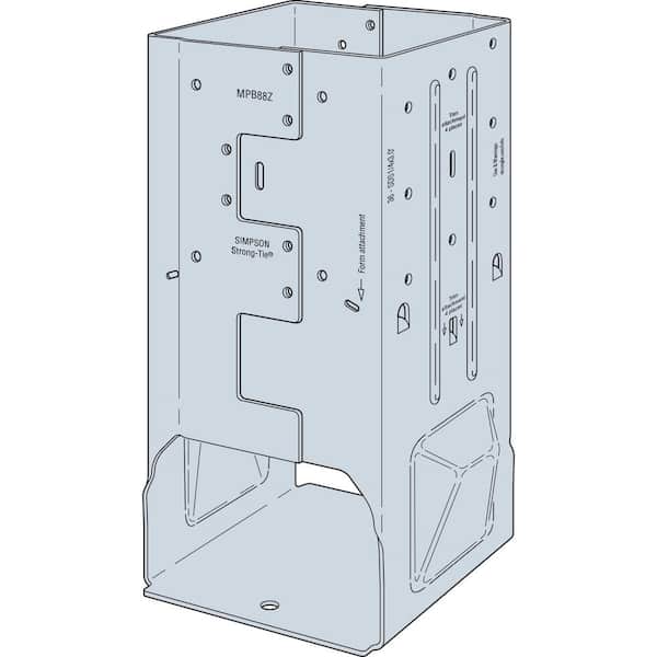 Simpson Strong-Tie MPBZ ZMAX Galvanized Moment Post Base for