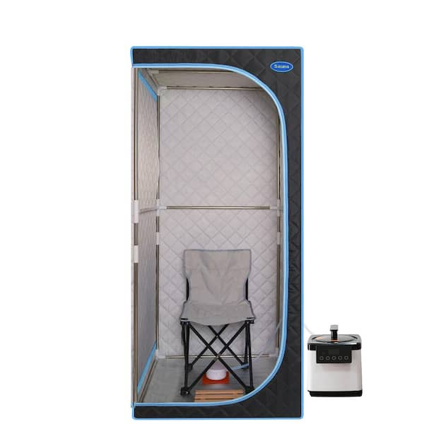 cadeninc 1-Person Portable Plus Type Full Size Steam Sauna tent for Spa,  Detox, Therapy and Relaxation at Home, Black Yea-LQD0-NE6 - The Home Depot