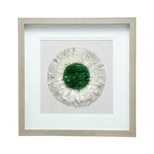 Nature Green Stone Shadow Box 1 Piece Framed Nature Photography Wall Art 19.7 in. x 19.7 in.