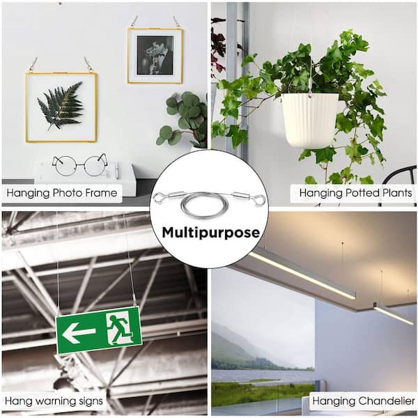 Bilderaufhängung Set - Verstellbarer Draht Mit Haken Für Schwere Bilder