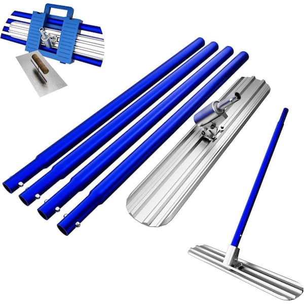 48 x 8 in. Magnesium Aluminum Alloy Concrete Float with 4-Combinable Handles and Carrying Toolbox