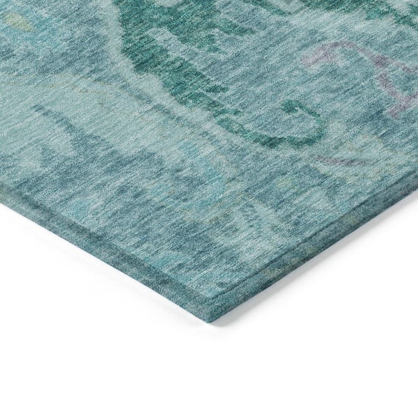 Chantille Machine Washable Indoor/Outdoor Abstract ACN1932 Blue 2 ft. 3 in. x 7 ft. 6 in. Runner Rug