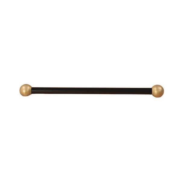 Acclaim Lighting 16 in. Matte Black Post Cross Arm with Gold Ball Ends