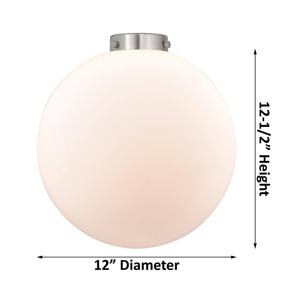 Beacon Brushed Brass 12" Mini Globe Pendant Light