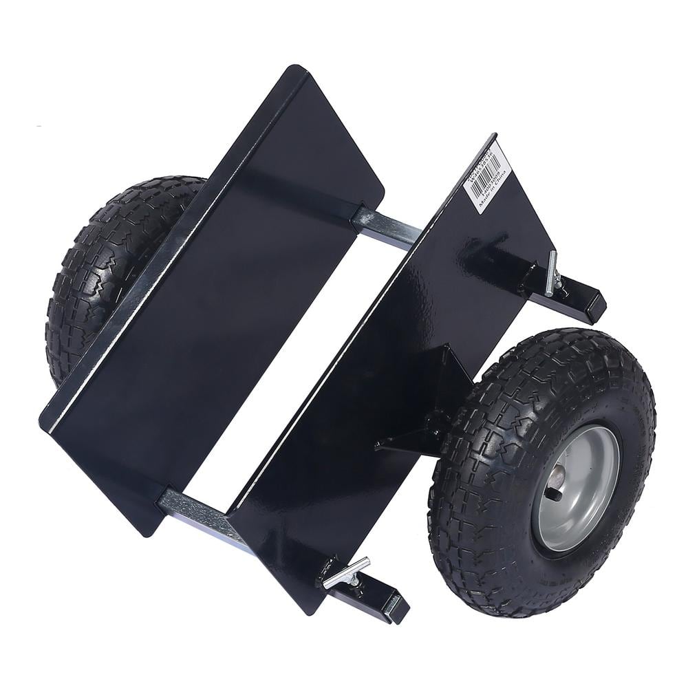 Black 600 lb. Capacity Heavy Duty Panel Dolly Adjustable All Terrain Dollys