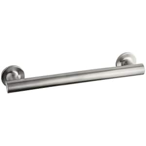 Purist 12 in. Concealed Screw Grab Bar in Brushed Stainless