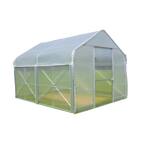 Superior 10 ft. x 12 ft. x 9 ft. Poly Silver Greenhouse