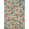 Waverly Sun N Shade Flamingo Multicolor 8 ft. x 11 ft. Floral ...