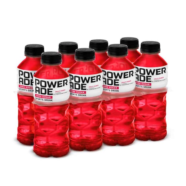 Powerade POWERADE Zero Fruit Punch Bottles, 20 fl. oz., 8 Pack 49000056433  - The Home Depot