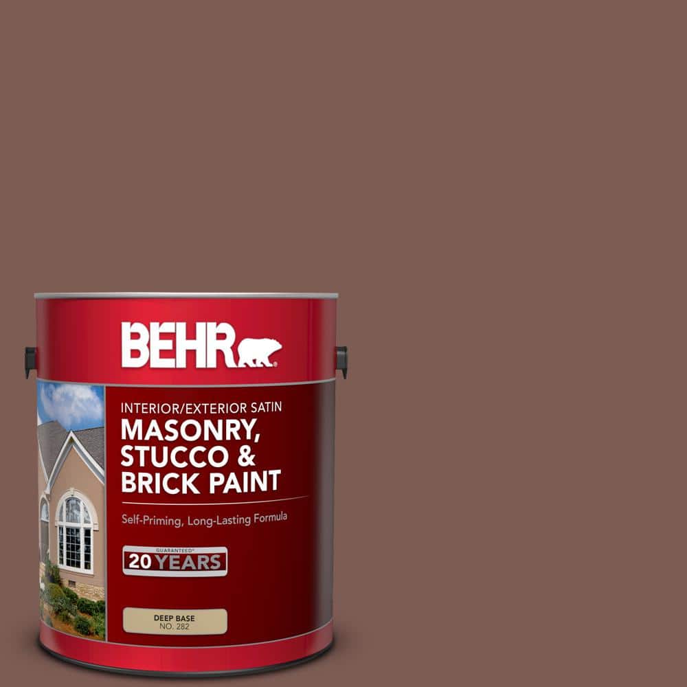 1 gal. #N160-6 Spanish Chestnut Satin Interior/Exterior Masonry, Stucco and Brick Paint price history on PriceWatchPro