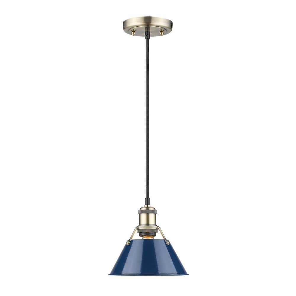 Reviews for Golden Lighting Orwell AB 1Light Aged Brass Pendant with