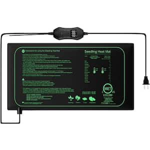 10 in. x 20.75 in. Waterproof Seedling Heat Mat with Digital Thermostat Controller, Plant Heating Mats for Seed Starting