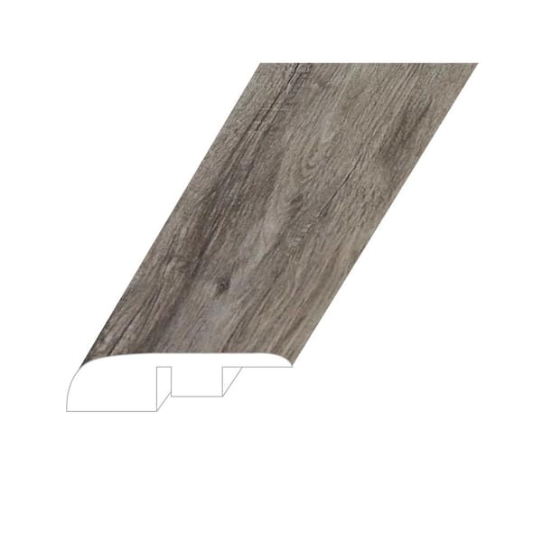 Montserrat Manifesto Collection Grand Bistre 0.59 in. T x 1.38 in. W x 94.49 in. L Vinyl End Cap Molding