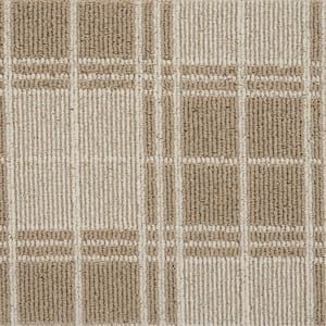 Checkerboard - Color Plains/Ivory Pattern Custom Area Rug with Pad