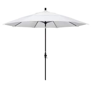 11 ft. Fiberglass Collar Tilt Double Vented Patio Umbrella in Natural Pacifica