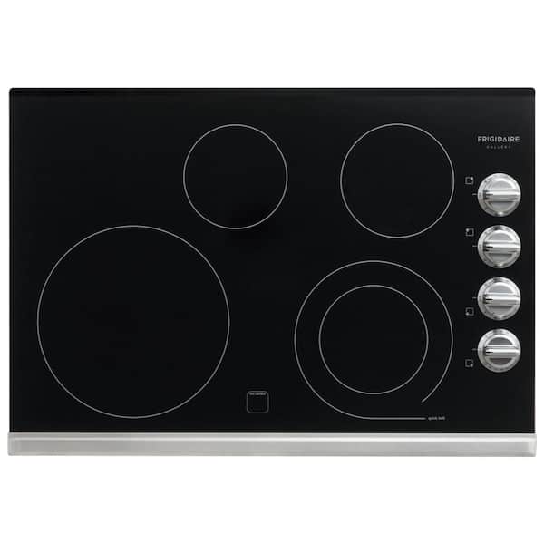 FRIGIDAIRE 30 in. Smooth Electric Cooktop in Stainless Steel with 4 Elements