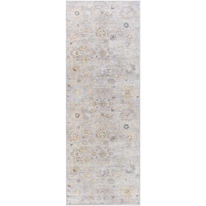 Our PNW Home Olympic Pale Blue Traditional 3 ft. x 7 ft. Indoor Area Rug