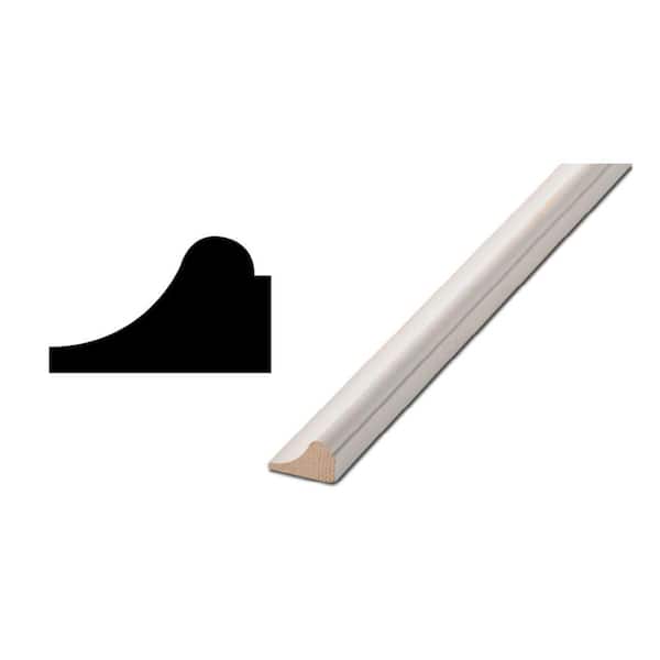 Woodgrain Millwork WM 167 11/16 in. x 1-1/8 in. Primed Finger-Jointed Base Cap Moulding