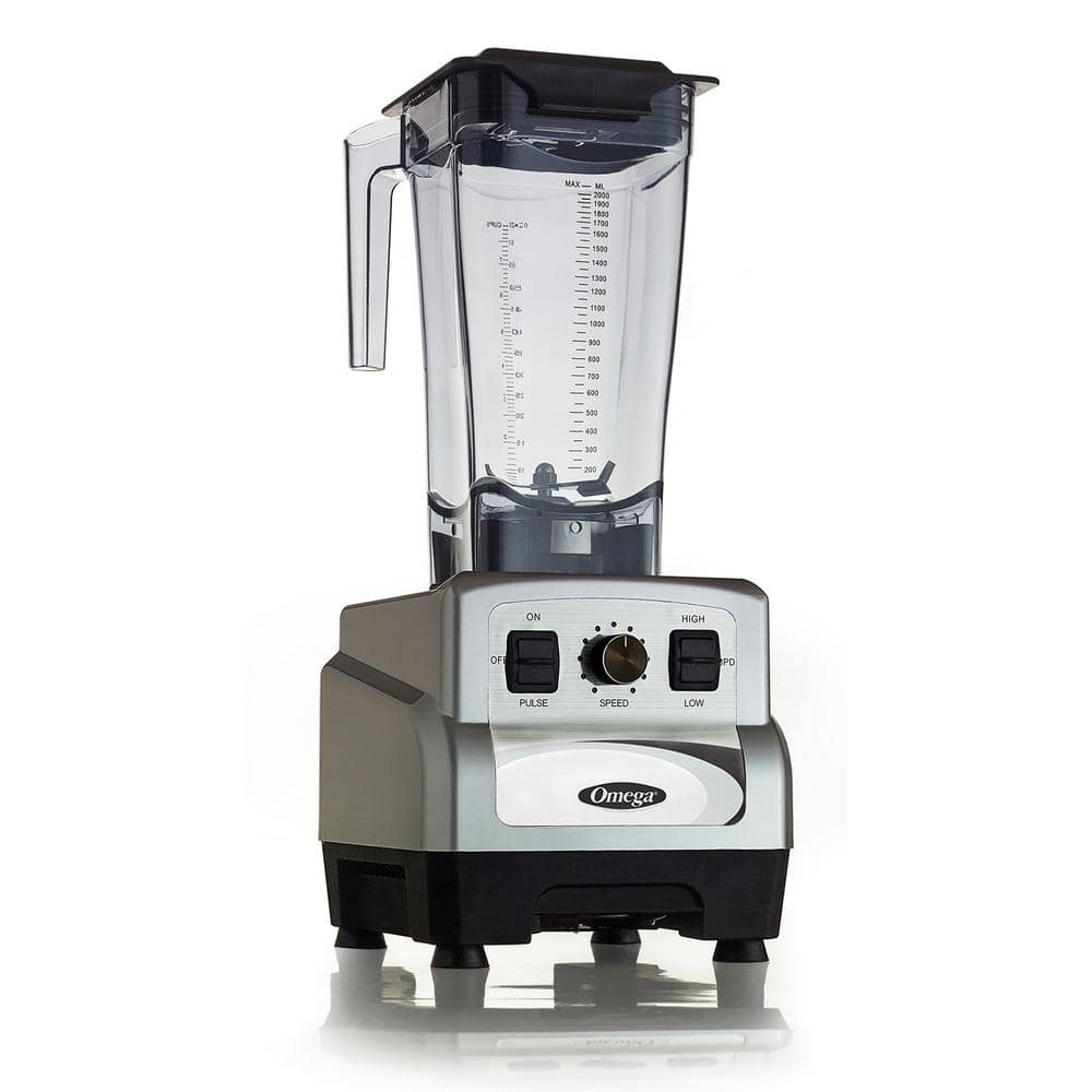 UPC 737416099662 product image for Omega 3 HP 64 oz. Variable 10-Speed Silver Blender with Container | upcitemdb.com